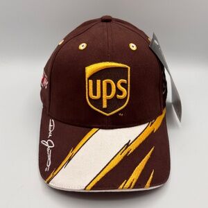 Vintage UPS NASCAR Racing Dale Jarrett #88 Robert Yates Lightning Design Hat